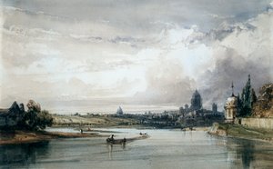 Paris sett från fjärran, c1835-1900 av William Callow