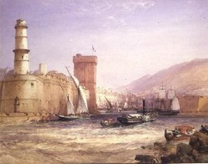 Hamnen, Marseille av William Callow