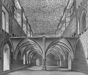 Krypten av Nunnery of St Helen, Bishopsgate, City of London, c1819 1906