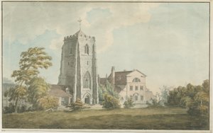 Ranton Abbey [Priory]: akvarellmålning, nd [sent 1700-tal]