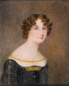Porträtt av Georgina Elizabeth Moncreiff, hustru till 2:e earlen av Bradford (1792-1842)