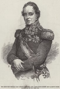 Den högvördige generalen Lord Viscount Hardinge, GCB, överbefälhavare för Hennes Majestäts styrkor av William Charles Ross