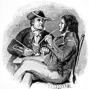 Gamla salter (sjömän, sjömän), njuter av en pipa tobak av William Clarkson (manner of) Stanfield