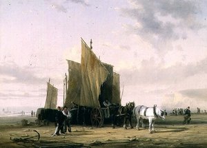 On The Coast at Yarmouth (en i ett par) av William Collins