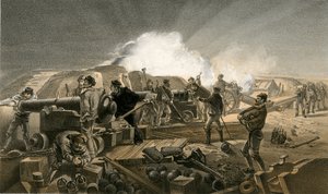 En varm natt i Batterierna av William Crimea Simpson