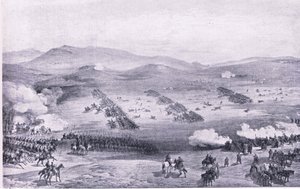 Balaclava, 25 oktober 1854: The charge of the Light Brigade, illustration från British Battles on Land and Sea, 1915 av William Crimea Simpson