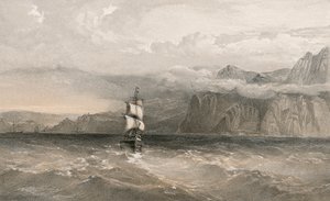 Cape Aiya, tittar norrut mot Balaklava av William Crimea Simpson