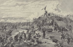 Erövring av Malakoff-redoubten av fransmännen, belägringen av Sevastopol, 8 september 1855 av William Crimea Simpson