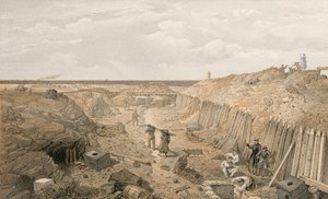 Grøft af Bastion du Matswed av William Crimea Simpson