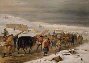 Hutar och varma kläder för armén, platta från "The Seat of War in the East", utgiven av Paul und Dominic Colnaghi und Co. 1856. av William Crimea Simpson