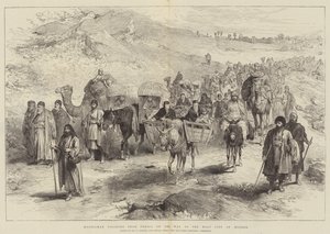 Mussulmaniska pilgrimer från Persien på väg till den heliga staden Meshed
