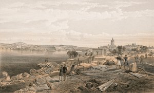 Sebastopol från baksidan av Fort Nicholas, tittar söderut av William Crimea Simpson