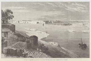 Fortet av Allahabad och Junction av Jumna med Ganges av William Crimea Simpson