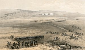Kavalleriaffären i Bulganaks höjder - den första pistolen, 19 september 1854 av William Crimea Simpson