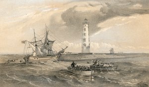 Fyren vid Cape Chersonese, tittar söderut av William Crimea Simpson