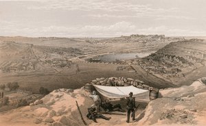 Sebastopols stadsbatterier eller inre befästningar, 23 juni 1855 av William Crimea Simpson