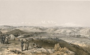 Tchernaya-dalen, blickande norrut av William Crimea Simpson