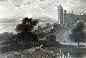 Fatehpur Sikri nära Agra, graverad av R. Brandard (gravyr) av William Daniell