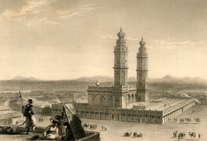Moské i Coimbatore, 1835. av William Daniell