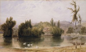 Scen på Virginia Water, 1827 av William Daniell