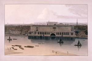 Somerset House, London, 1804 av William Daniell