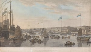 De europeiska handelsstationerna i Kanton i Kina av William Daniell