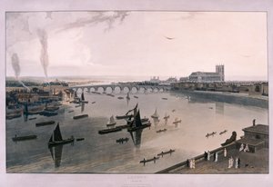 Utsikt över London från Somerset House, 1805 av William Daniell