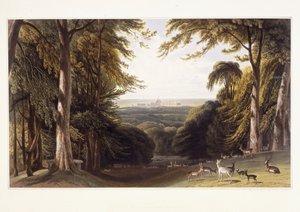 Windsor Castle från Deer Park, ca 1827-1829 av William Daniell
