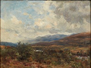 Moln över Moorland (olja på duk) av William Darling McKay