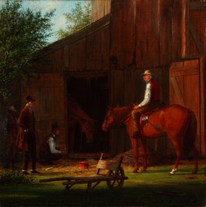 Den sjuka hästen 1869 (olja på duk)