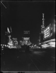 Ljusskyltar på Times Square, New York, 1917 av William Davis Hassler