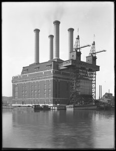 Sherman Creek kraftstation, W. 201st Street, Inwood, New York, juni 1916