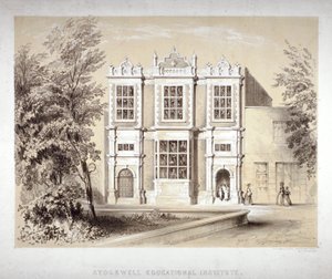 Stockwell Educational Institute, Stockwell, Lambeth, London, c1860 av William Dickes