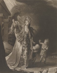 Mrs. Yates i Medeas karaktär, 1771. av William Dickinson