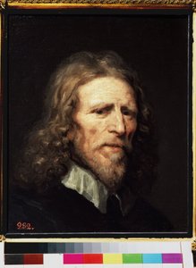 ""Porträtt av Abraham van der Doort (cirka 1575/1580 -1640), holländsk konstnär"" Målning av William Dobson (cirka 1610-1646) före 1640 Dim. 45x38 cm Sankt petersburg, eremitagemuseet av William Dobson