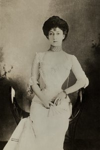 Porträtt av Maud , drottning av Norge (foto) av William Downey
