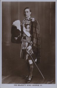 Hans majestät kung George VI (s/v foto) av William Drummond Young