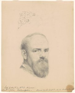 Självporträtt [recto] av William E. Winner