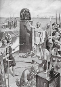Avgränsning av Lagashs gräns (litografi) av William Edward (after) Wigfull
