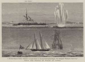 HKH Prinsen av Wales i Cowes av William Edward Atkins