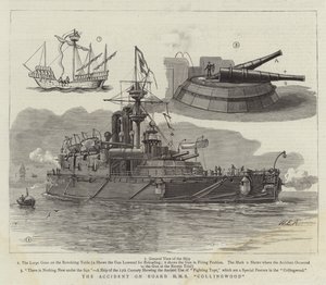 Olyckan ombord på HMS Collingwood av William Edward Atkins