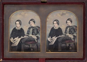 Porträtt av två pojkar, 1850-talet.