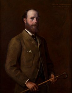 Porträtt av George, Viscount Newport-senare 4th Earl of Bradford (1845-1915), c.1880 (olja på duk) av William Edward Miller