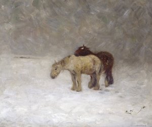 A Snow Storm, ca 1891 (olja på duk)