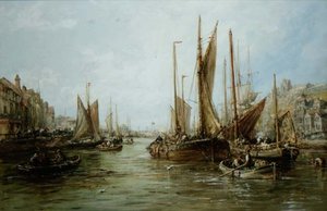 Kaj med fiskebåtar