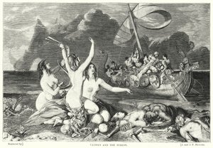 Ulysses och syrenerna (gravyr)
