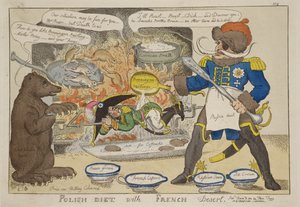 "Polsk diet med fransk efterrätt" av William Elmes, publicerad 8 december 1812