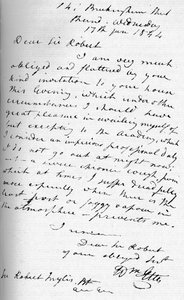 Ett brev från William Etty, 17 januari 1844 1904 av William Etty