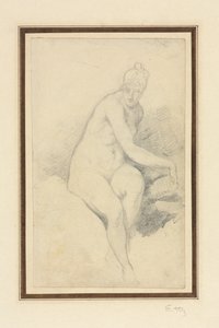Sittande naken av William Etty