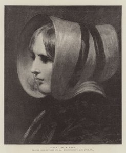 Studie av ett huvud av William Etty